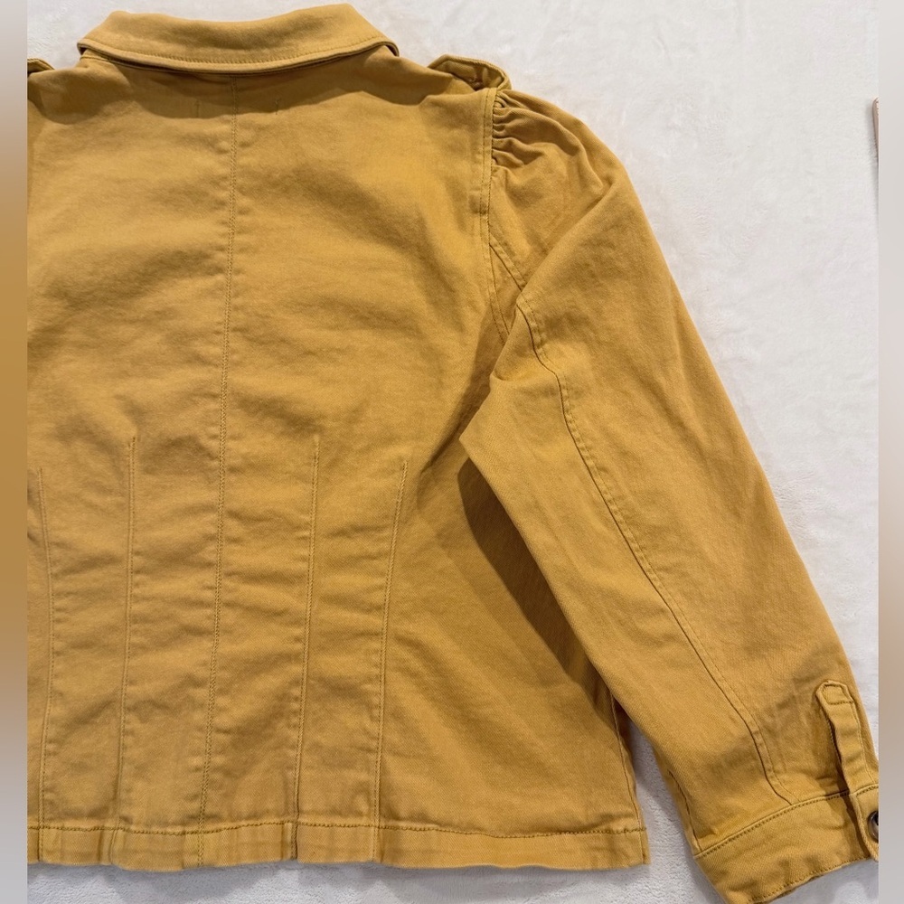 EST 1846 Denim Mustard Yellow Stretch Utility Jacket Women’s 18/20W - Picture 9 of 11
